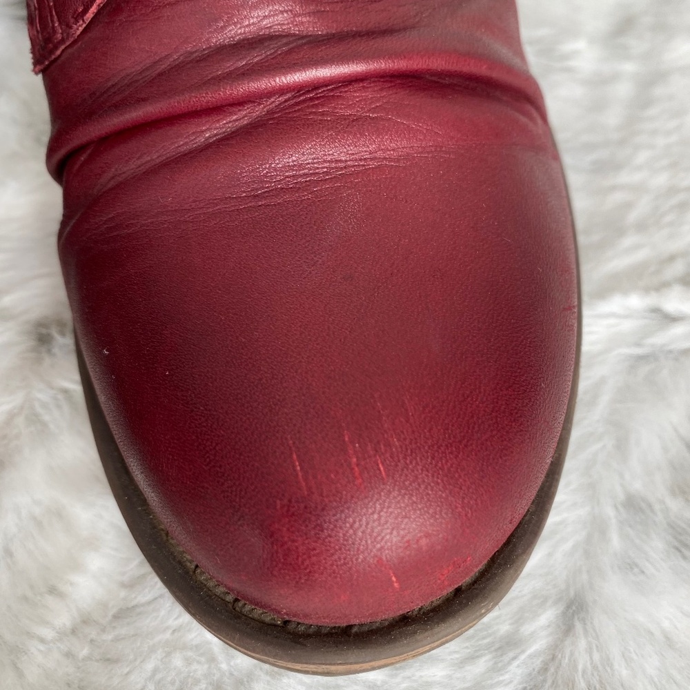 Miz Mooz Louise Ankle Bootie in Bordeaux - Size 8 - Picture 8 of 8